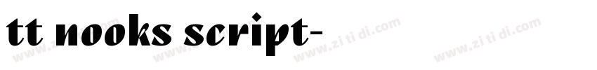 tt nooks script字体转换